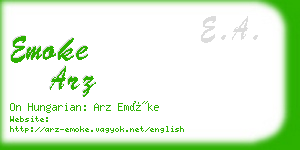 emoke arz business card